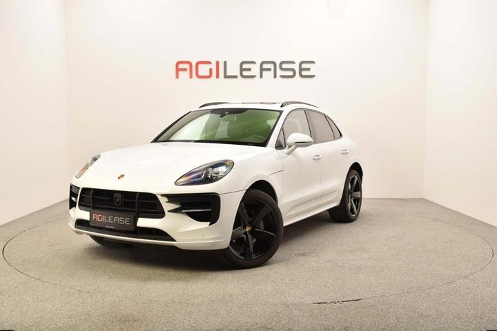 Hvid Porsche Macan S fra 2019 set udefra