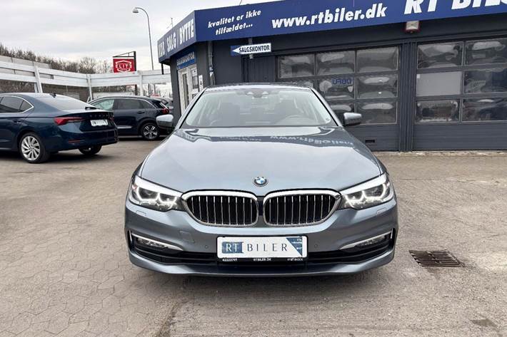 Hvid BMW 520d fra 2018