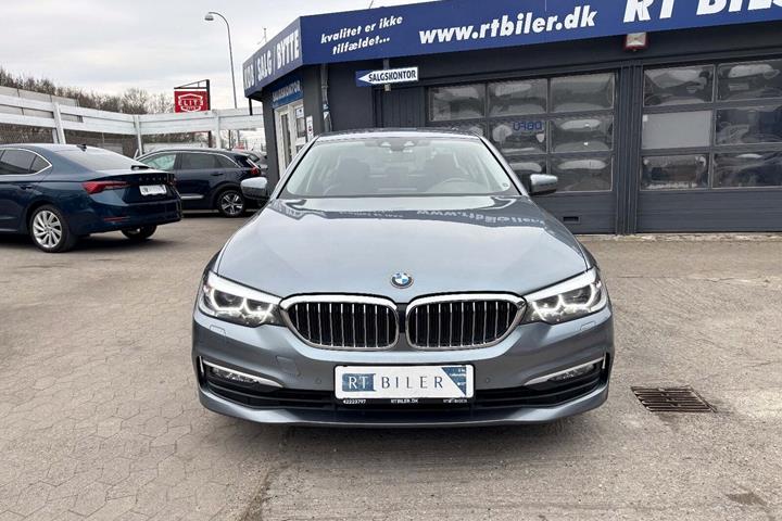 Hvid BMW 520d fra 2018