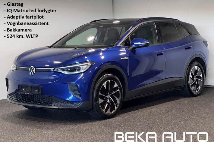 Blå VW ID.4 fra 2022