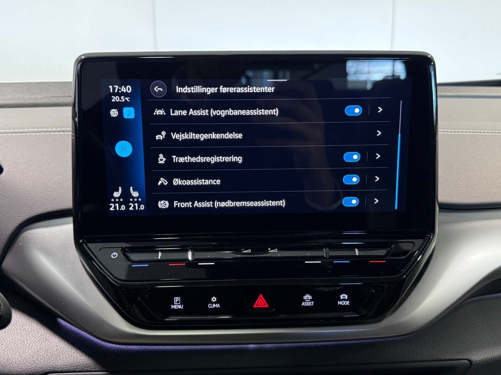 Blå VW ID.4 fra 2022