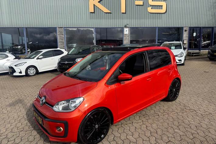 Orange VW UP! fra 2017 set udefra