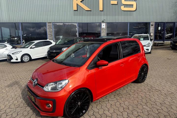 Orange VW UP! fra 2017 set udefra