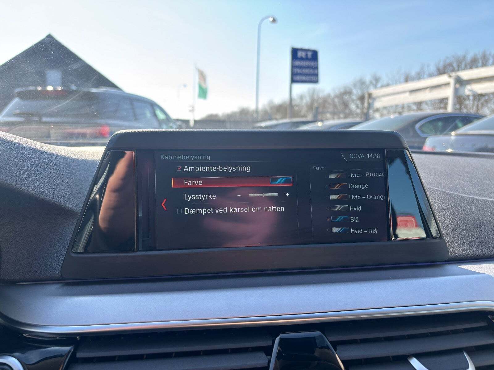 Hvid BMW 520d fra 2018