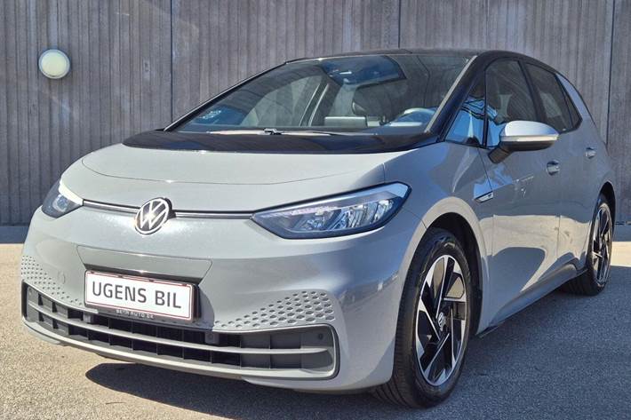 Grå VW ID.3 fra 2020 set udefra