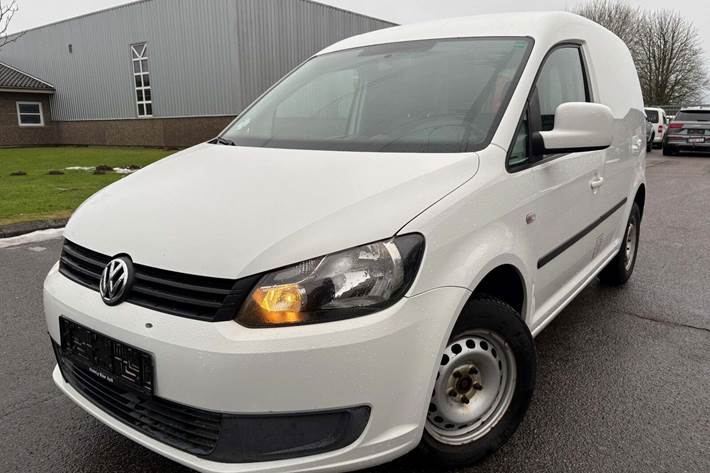 Hvid VW Caddy fra 2012