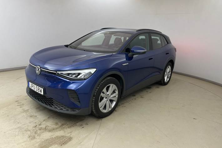 Blå VW ID.4 fra 2022 set udefra