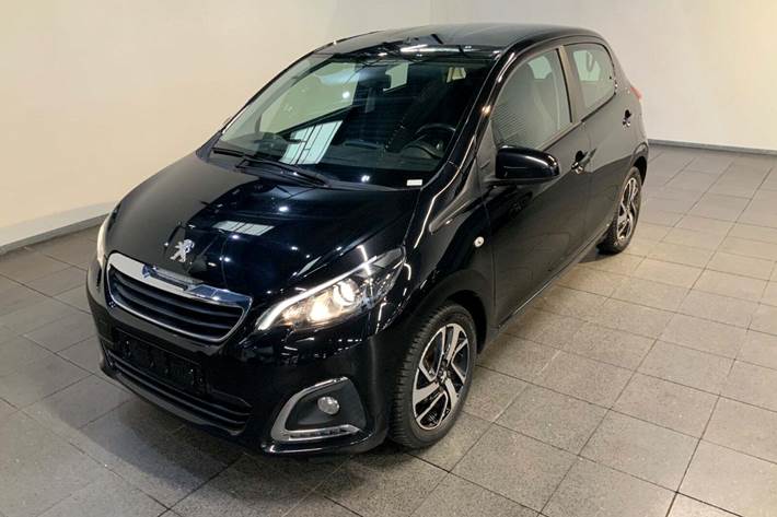 Sort Peugeot 108 fra 2019 set udefra