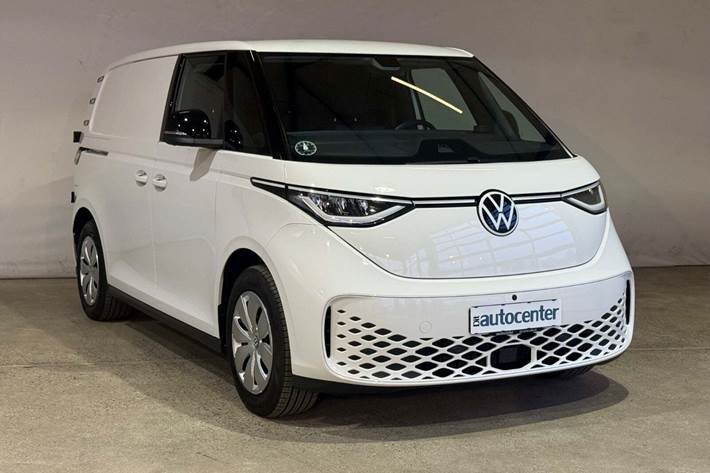 Hvid VW ID.Buzz fra 2026 set udefra