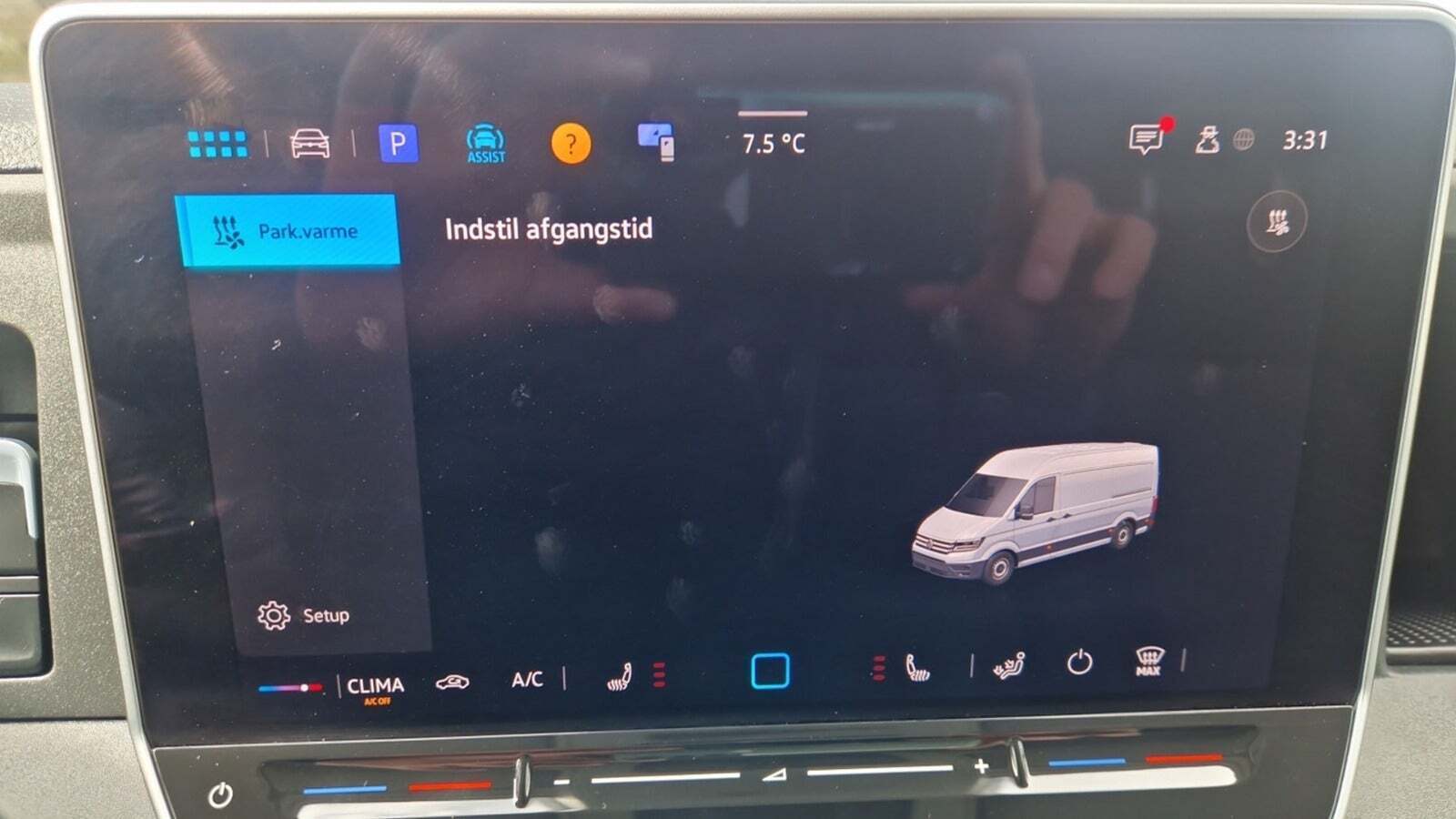 Hvid VW Crafter 35 fra 2025
