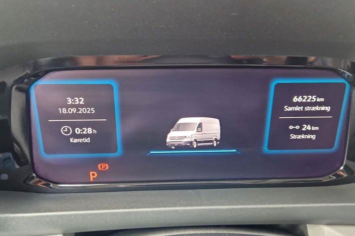 Hvid VW Crafter 35 fra 2025
