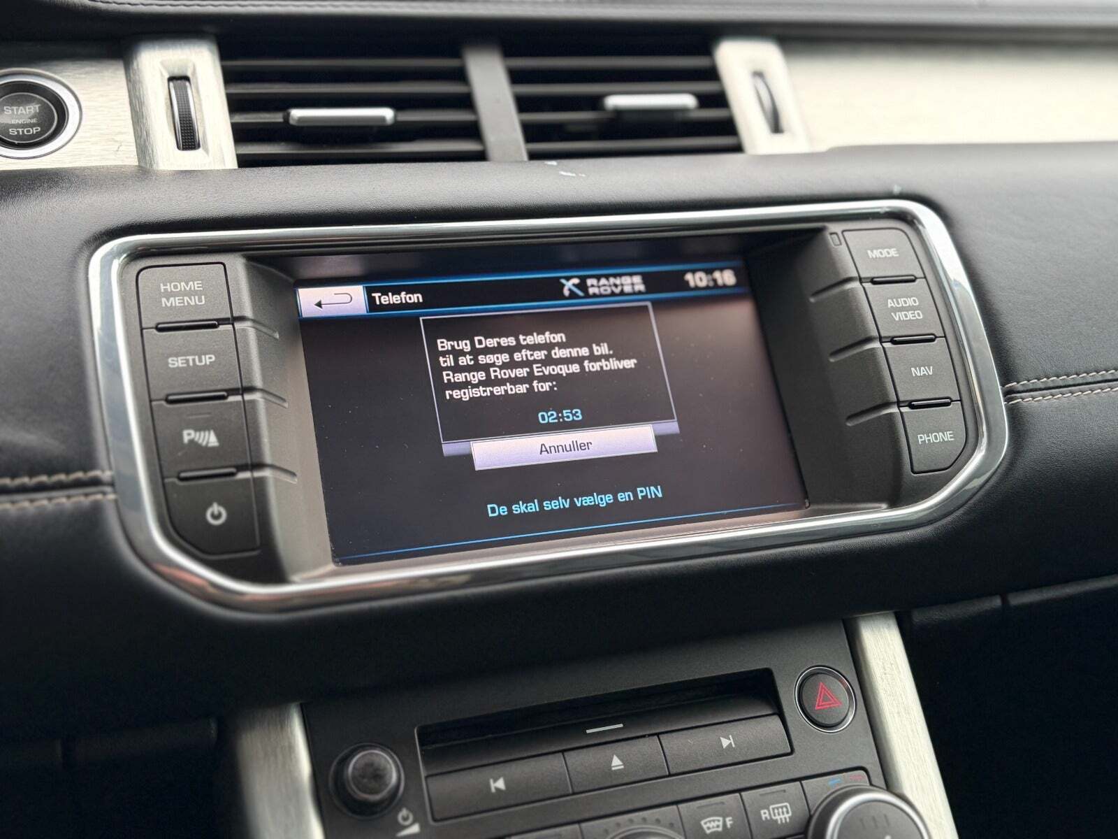 Sort Land Rover Range Rover evoque fra 2011