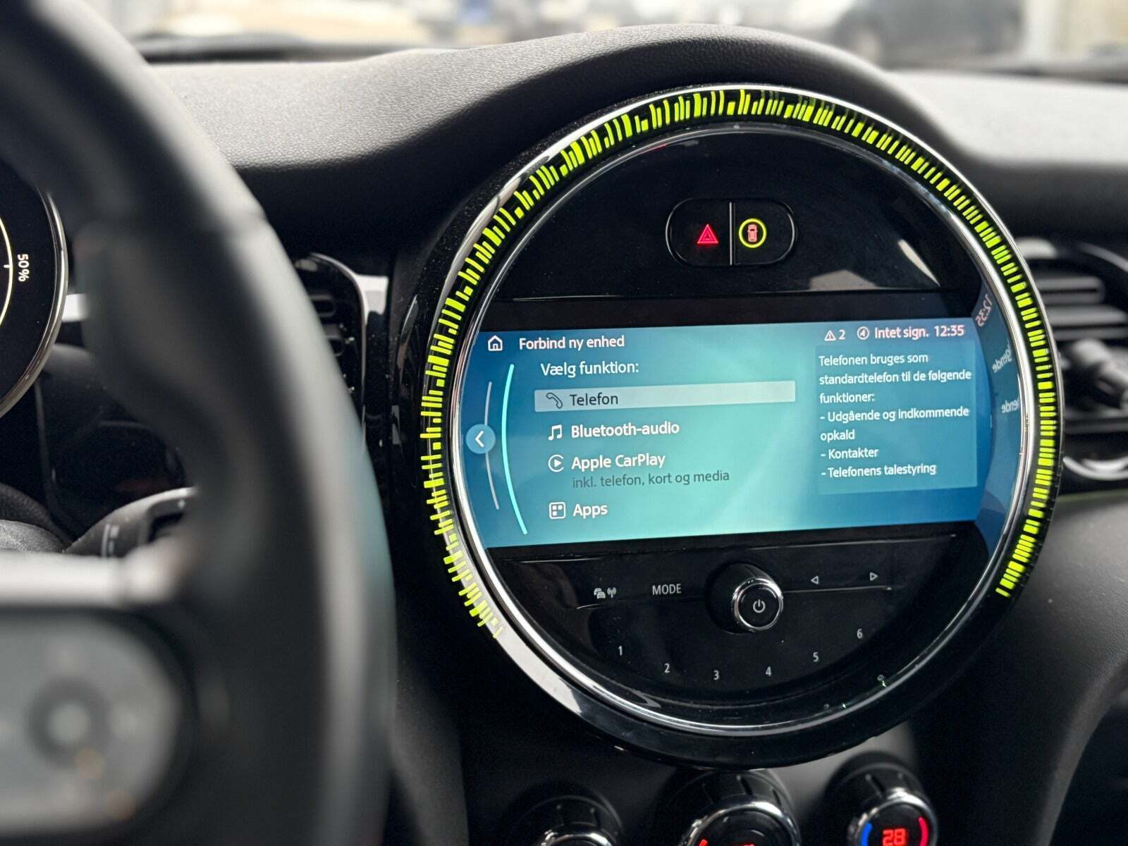 Grå Mini Cooper SE fra 2023