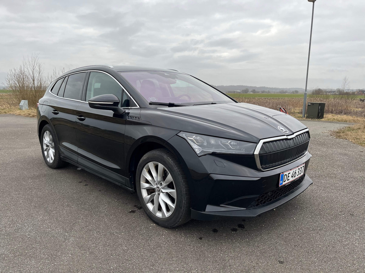 Sort Skoda Enyaq fra 2021