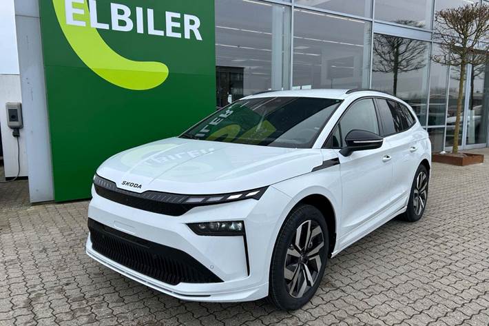 Hvid Skoda Enyaq fra 2026