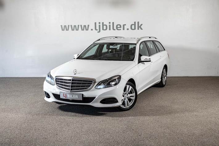 Hvid Mercedes E200 fra 2014