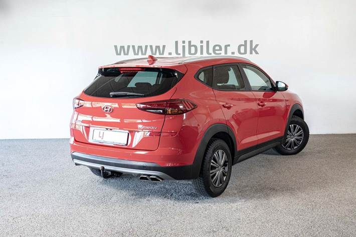 Rød Hyundai Tucson fra 2020