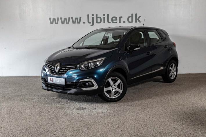 Blå Renault Captur fra 2017