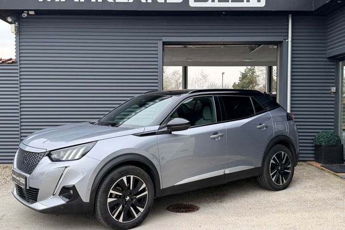 Sølv Peugeot e-2008 fra 2021