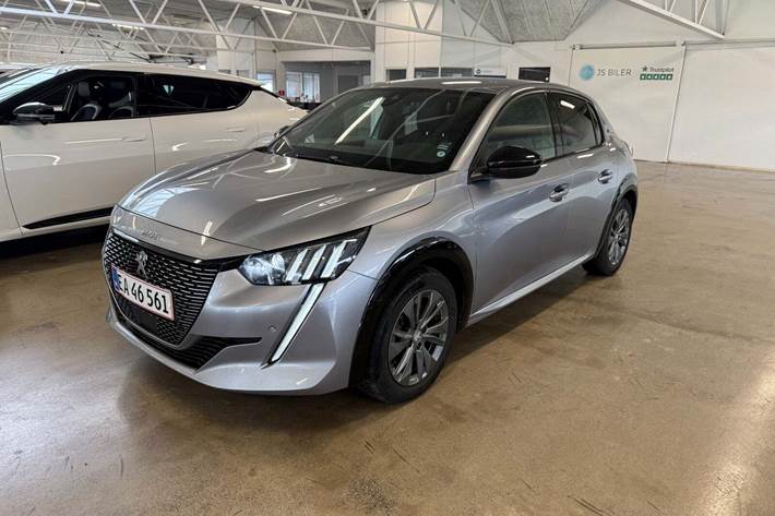 Sølv Peugeot e-208 fra 2020
