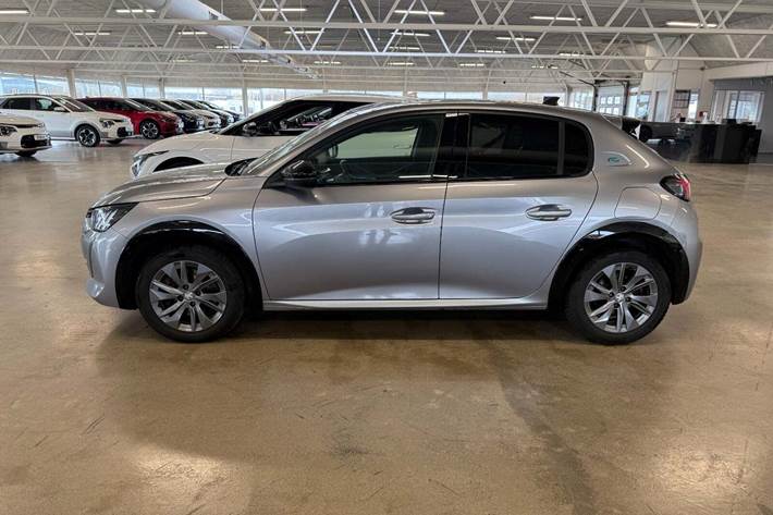 Sølv Peugeot e-208 fra 2020