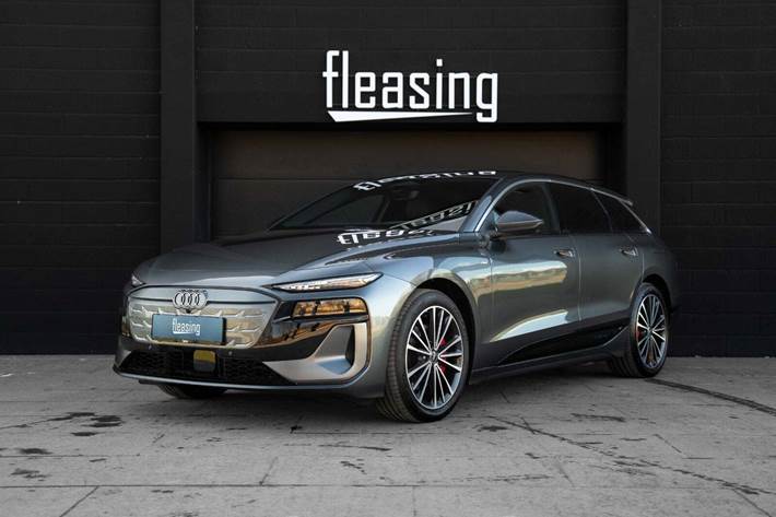 Grå Audi A6 e-tron fra 2026