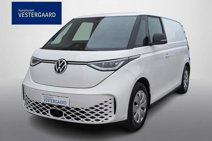 Hvid VW ID.Buzz fra 2024 set udefra
