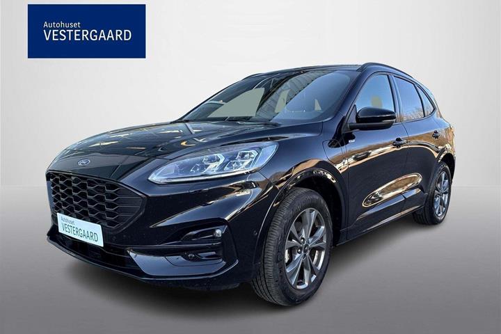 Sort Ford Kuga fra 2023 set udefra