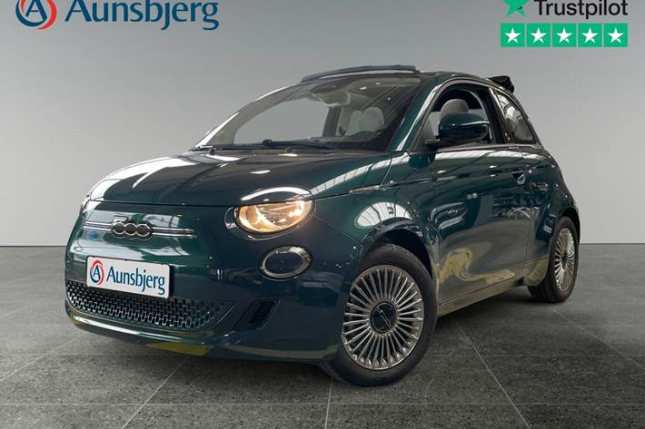 Blå Fiat 500e fra 2024