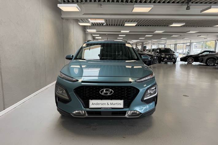 Grå Hyundai Kona fra 2019