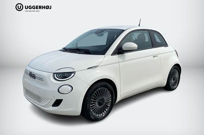 Hvid Fiat 500e fra 2021