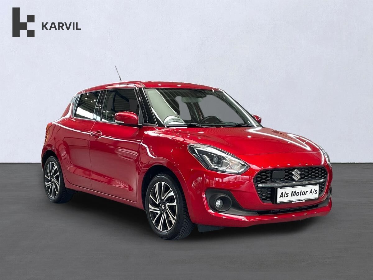 Rød Suzuki Swift fra 2021