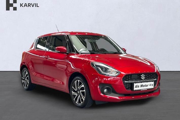 Rød Suzuki Swift fra 2021