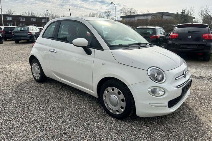 Hvid Fiat 500 fra 2015