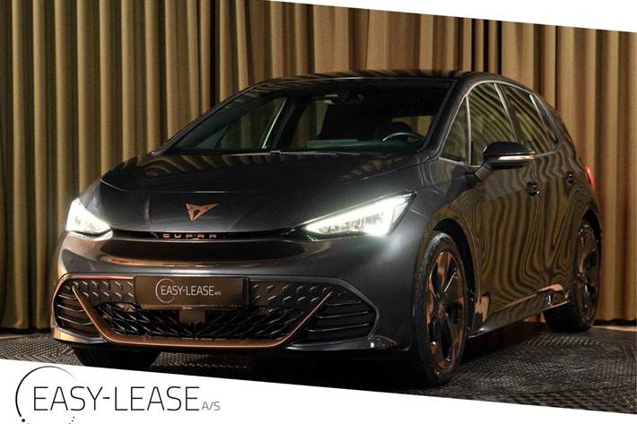 Grå Cupra Born fra 2023 set udefra