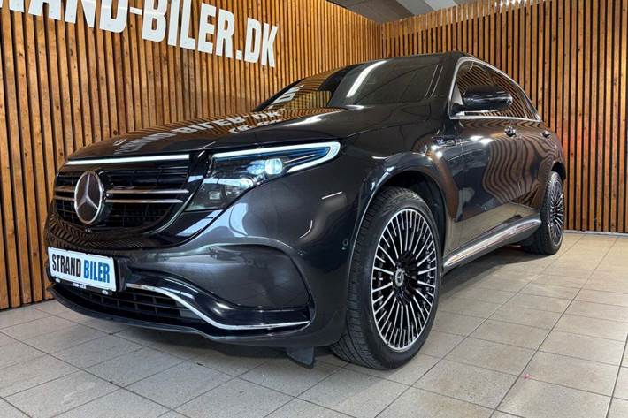 Grå Mercedes EQC400 fra 2021