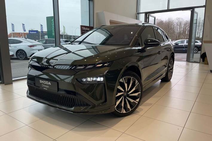 Grøn Skoda Enyaq fra 2026