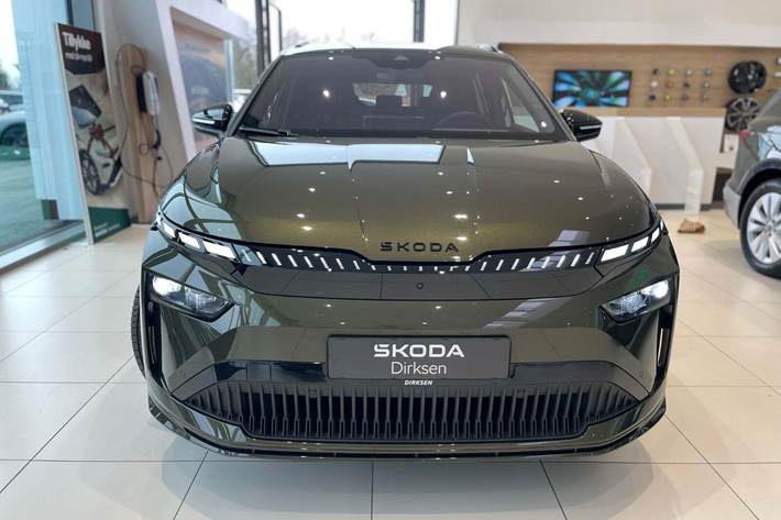 Grøn Skoda Enyaq fra 2026