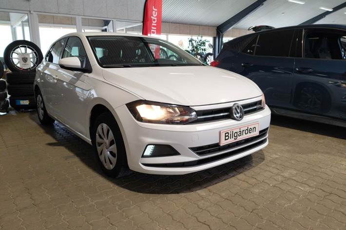 Hvid VW Polo fra 2019