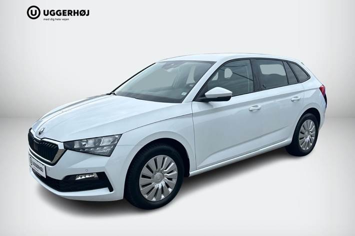 Hvid Skoda Scala fra 2021