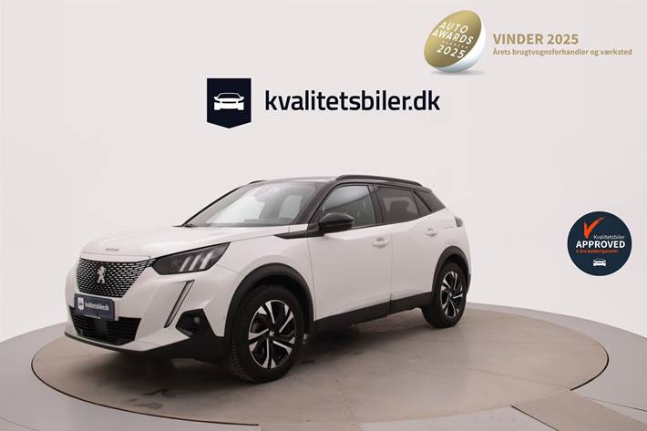 Hvid Peugeot e-2008 fra 2020
