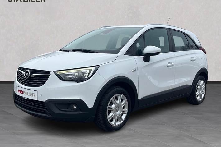 Hvid Opel Crossland X fra 2019