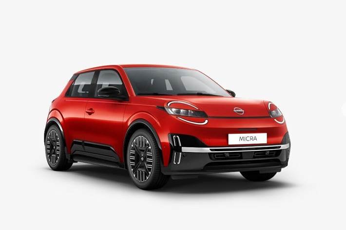 Rød Nissan Micra fra 2025