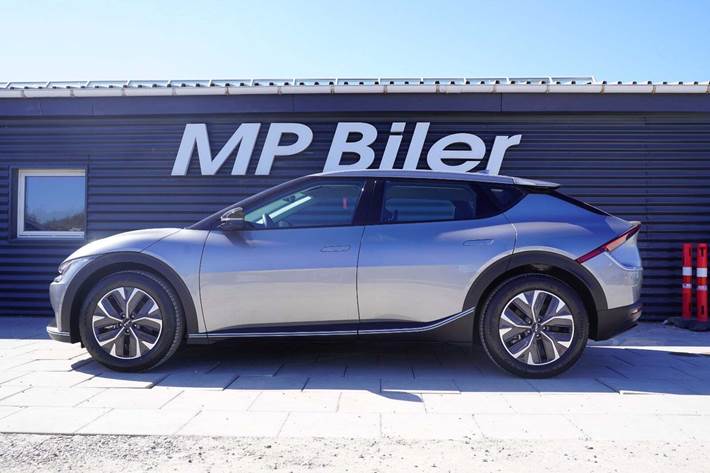 Sølv Kia EV6 fra 2024