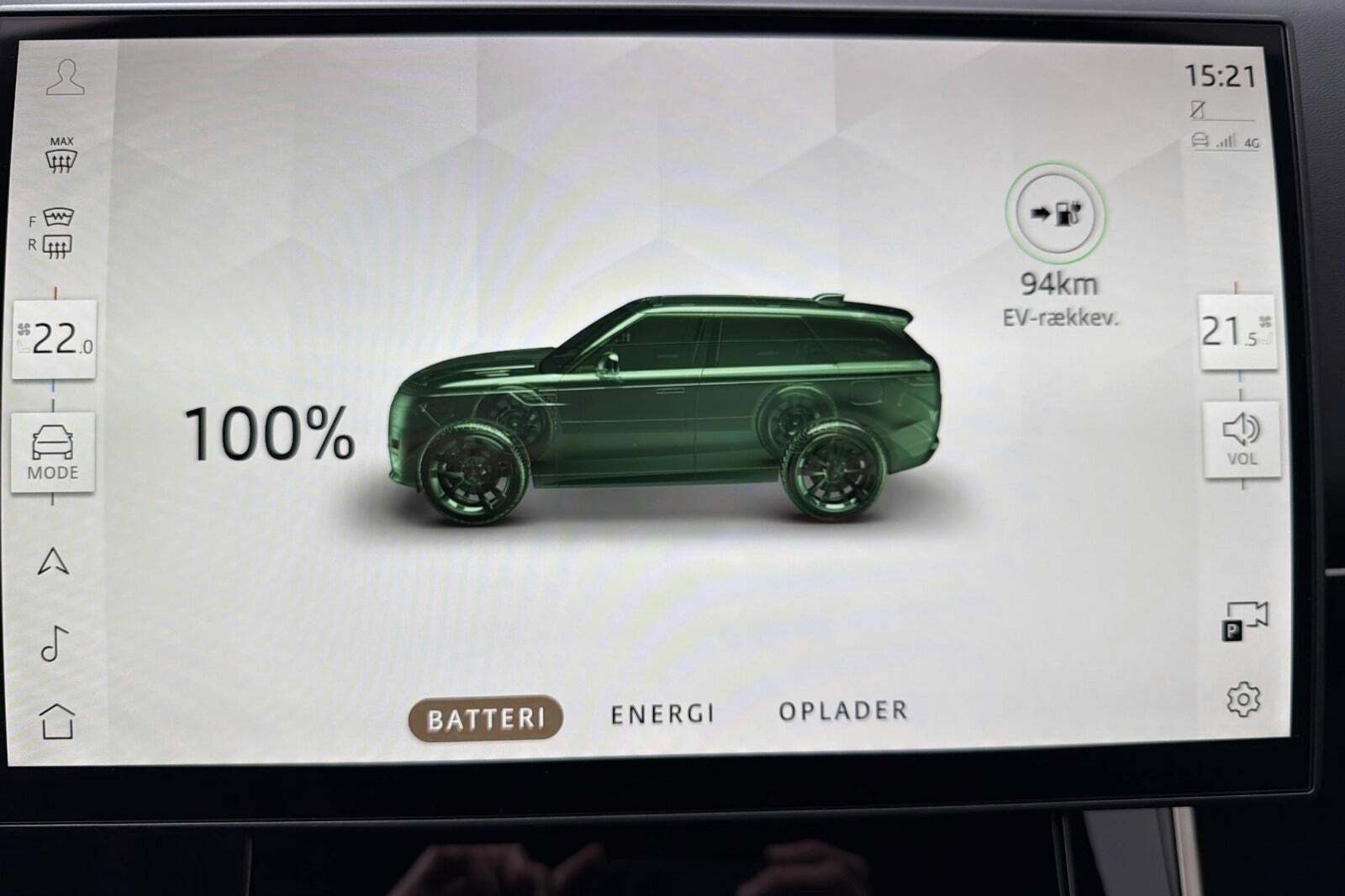 Grå Land Rover Range Rover sport fra 2025