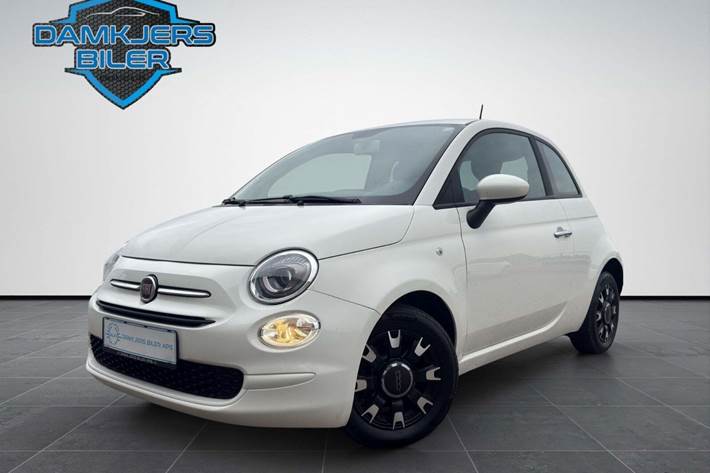 Hvid Fiat 500 fra 2017