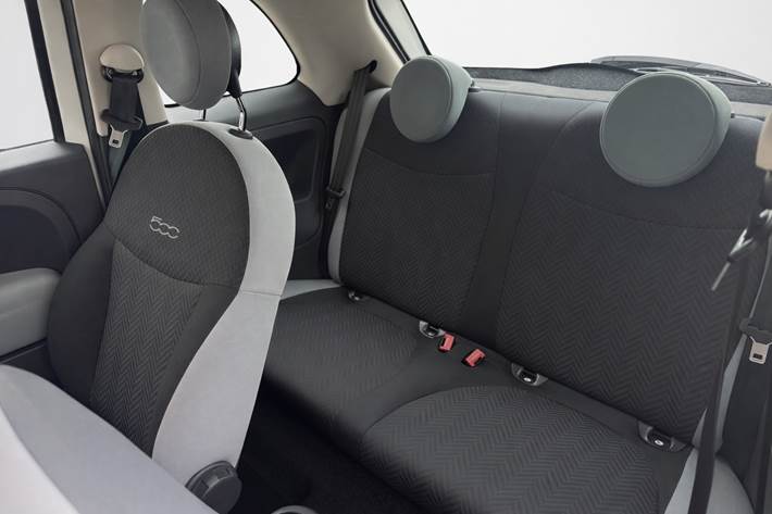 Hvid Fiat 500 fra 2017