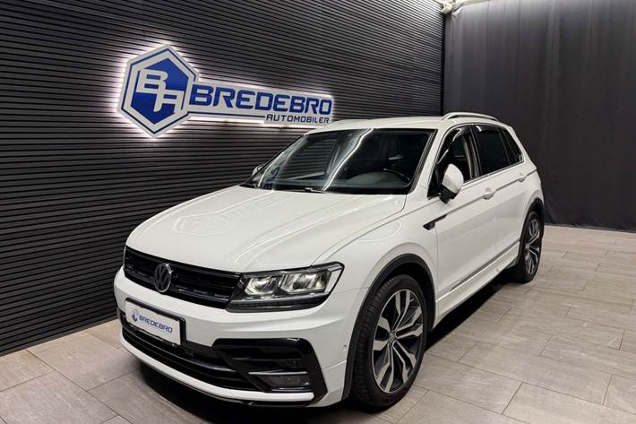 Hvid VW Tiguan fra 2019