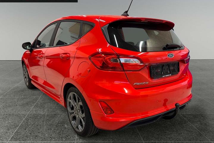 Rød Ford Fiesta fra 2020