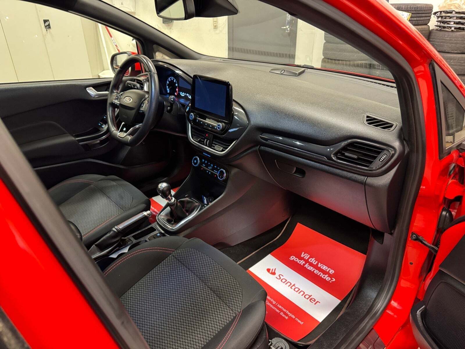 Rød Ford Fiesta fra 2020